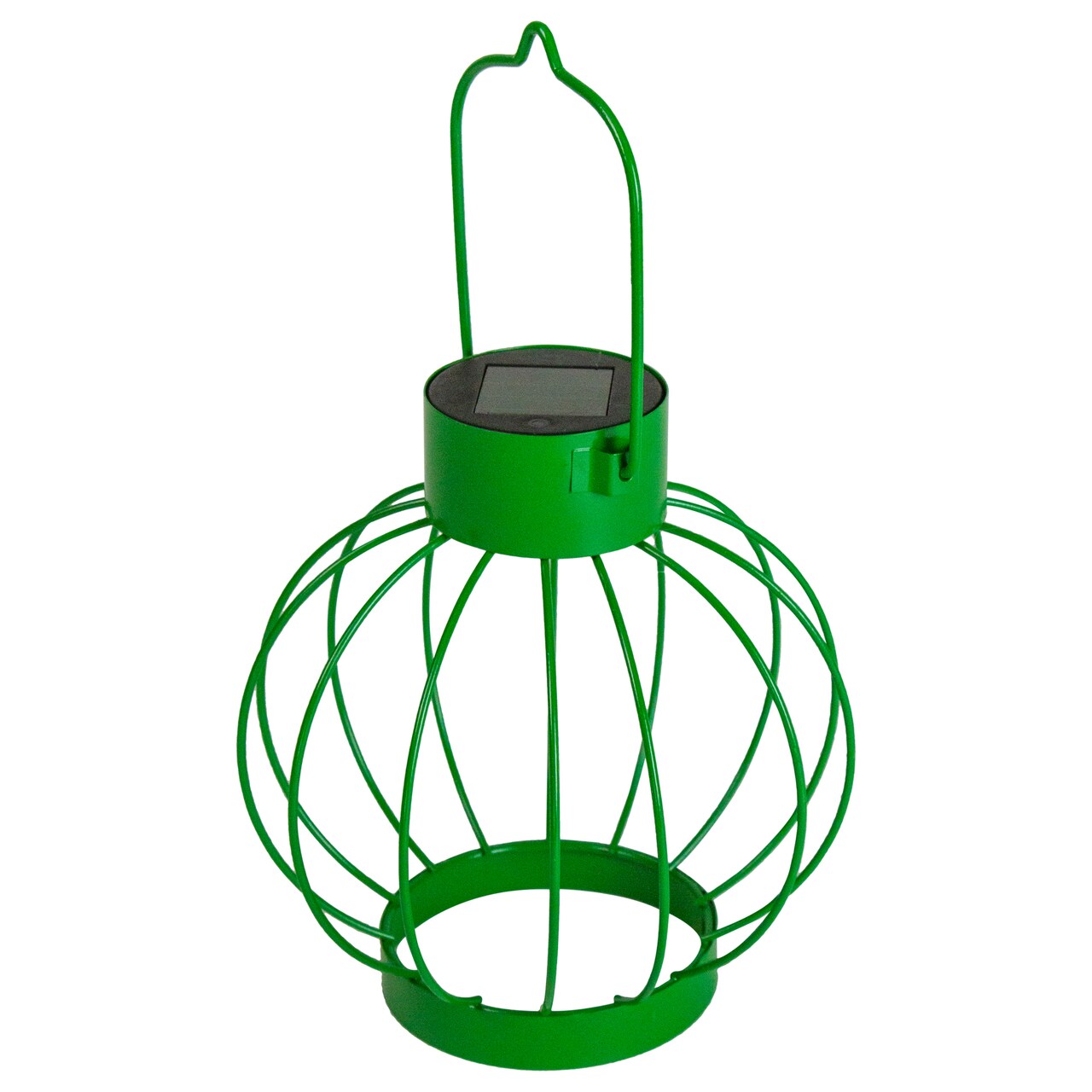 Northlight 6.5&#x22; Green Outdoor Hanging LED Solar Lantern with Handle